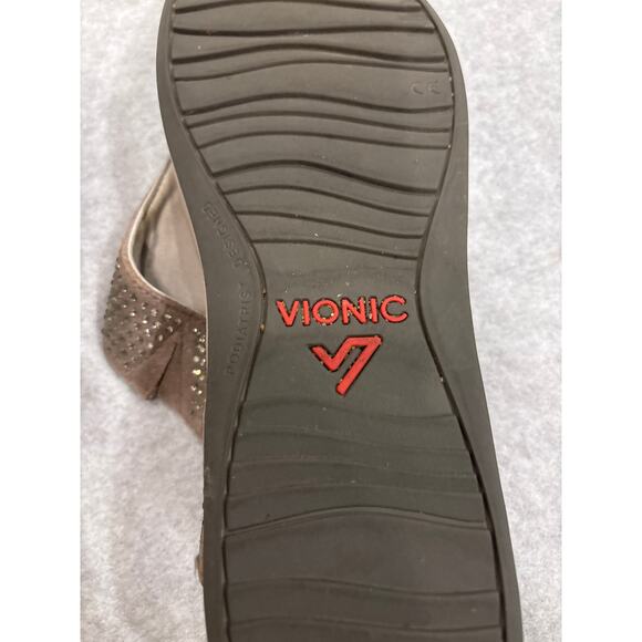 Vionic Pacific Naples Women's Size 11 Embellished Platform Sandals Flip Flops - Picture 7 of 10